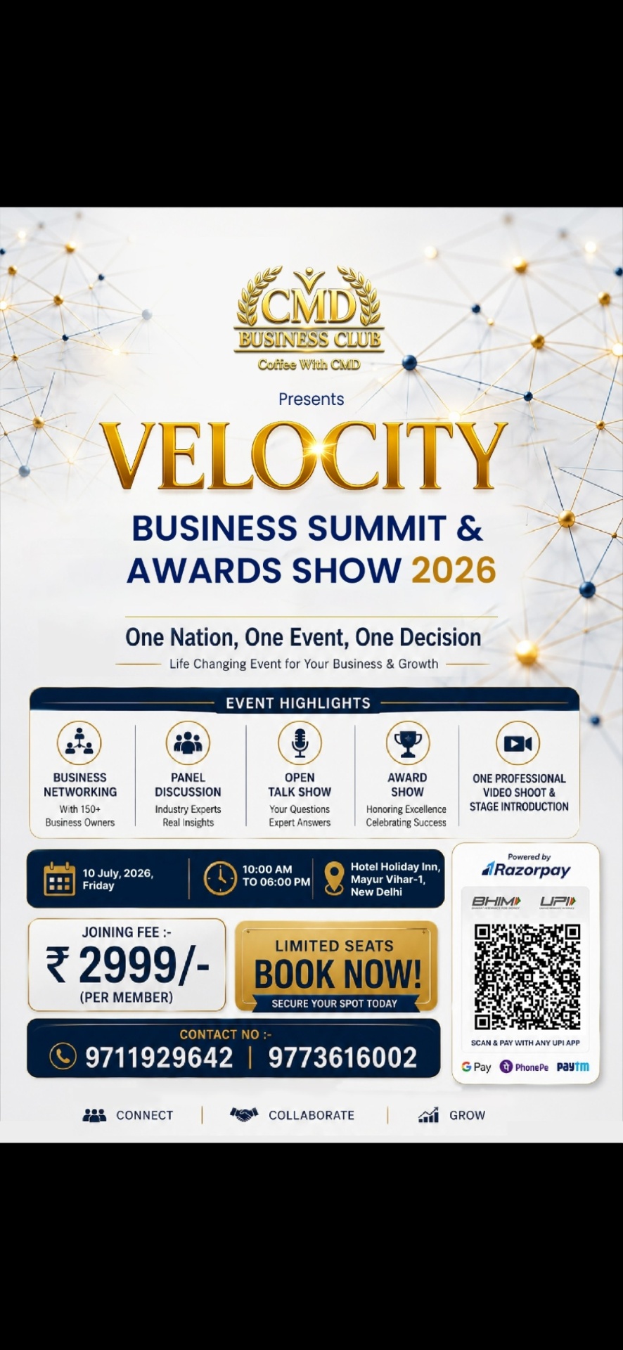 Velocity Aurum Business Summit & Awards Show 2026 poster